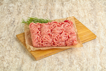 Raw beef minced meat for cooking