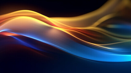 Abstract blue and yellow wave background