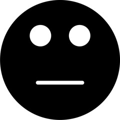 sad Glyph Icon pictogram symbol visual illustration