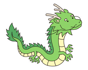 辰年　竜　年賀状　2024正月イラスト	