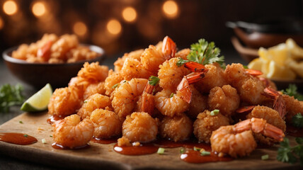 Shrimps sauteed with garlic and tomato sauce and deliciously crunchy spices 3