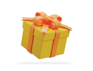 3d gift box package icon design