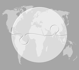 Transparent diagram infographic process on 2 steps