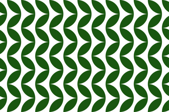 Seamless pattern with leaves. Abstract geometric pattern background. Modern banner bauhaus swiss style. Transparent background