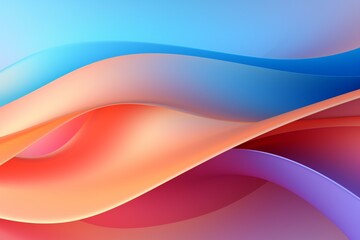 Naklejka premium Vibrant Abstract Gradient: Blue, Pink, and Orange