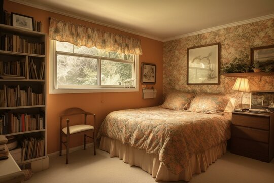 Bedroom. Generative AI © Fleur
