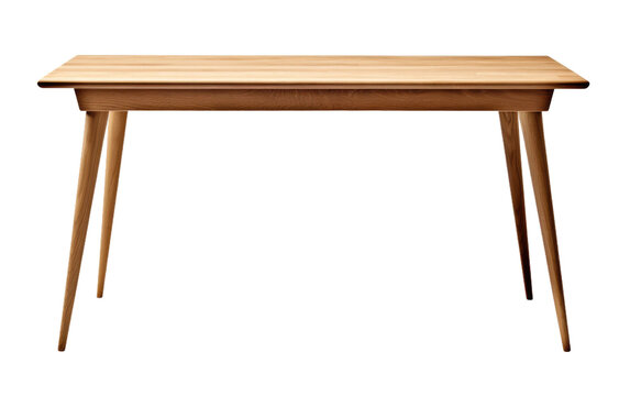 Scandinavian Design Tapered Leg Desk on isolated background
