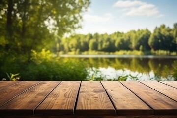 Lakeside Wooden Table