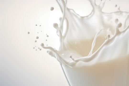 Milk splash background.