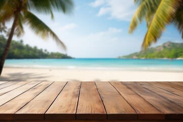 Tropical Beach Product Display