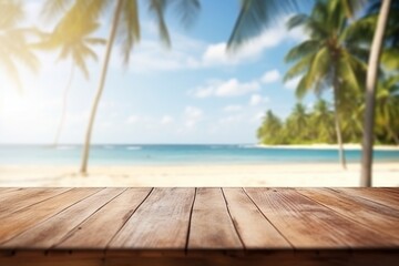 Fototapeta premium Tropical Beach Product Display