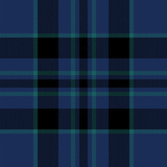 Plaid check pattern. Seamless fabric texture. Tartan textile print.