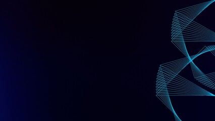 Dark Blue Elegant Future Technology Background  - 26