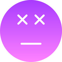 Fototapeta premium dead Glyph Gradient Icon pictogram symbol visual illustration