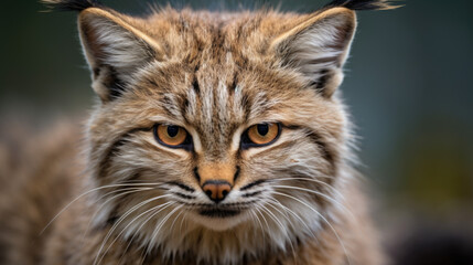 Obraz premium A pampas cat on a branch tree in Peru