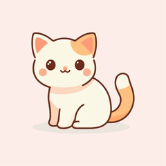 cute cat cartoon vector illustration