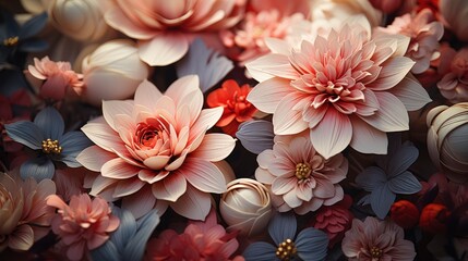 Geometric floral pattern Symmetrical blooms, Background Image,Desktop Wallpaper Backgrounds, HD