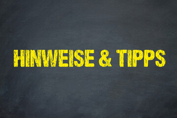 Hinweise & Tipps	
