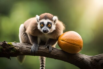 lemur on tree