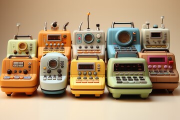 Naklejka premium Interactive electronic learning toys, Generative AI
