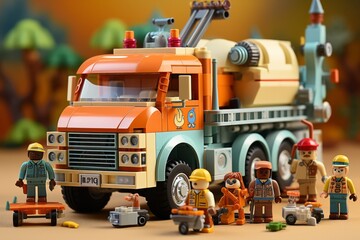 Construction and engineering toys like LEGO sets, Generative AI