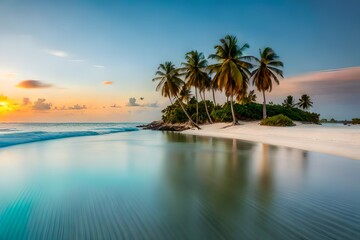 Obraz premium beach at sunset