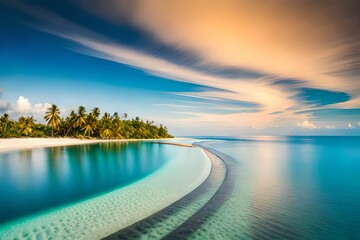 Fototapeta premium beach in the evening