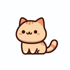 cute cat cartoon vector illustration