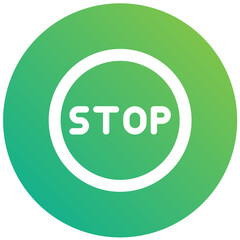 Stop Vector Icon Design Illustration