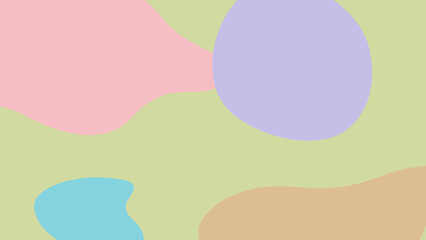 Abstract shapes in light colours Wallpaper 4K