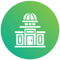 Government building Vector Icon Design Illustration