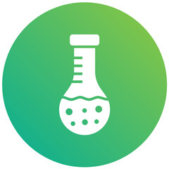 Round flask Vector Icon Design Illustration