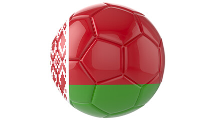 Fototapeta premium Madagascar flag football on transparent background