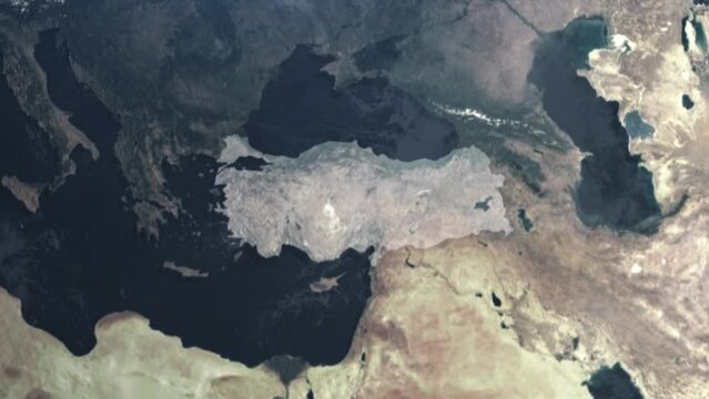 Turkey map Highlight world map