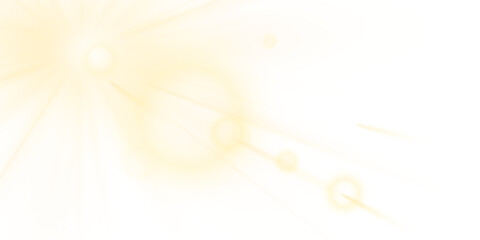 Lens flare sunlight light effect. Stock vector illustration isolated with no background layer.