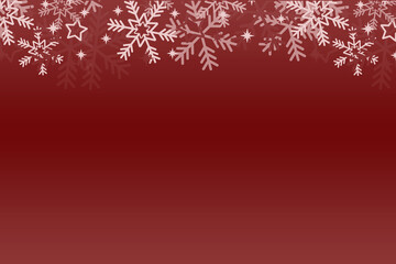 red Christmas background with snow ,festive backdrop for greeting cards © Наталья Добровольска