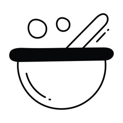 Batchoy doodle Icon Design illustration. Science and Technology Symbol on White background EPS 10 File