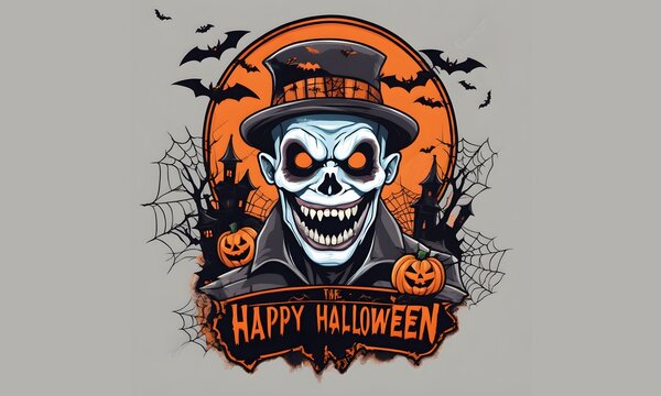 Vintage Halloween Scary Zombie (JPG 300Dpi 12000x7200)