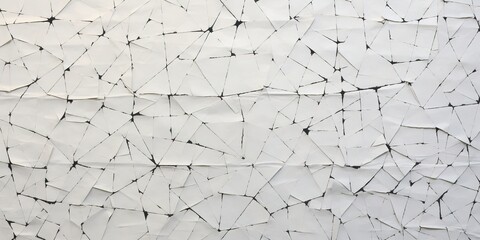 Generative AI, geometric monochrome composition from paper cut out pieces, black and white background