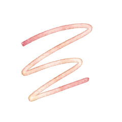 Naklejka premium Scribble Brushstroke Watercolor Line