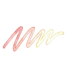 Scribble Brushstroke Watercolor Line