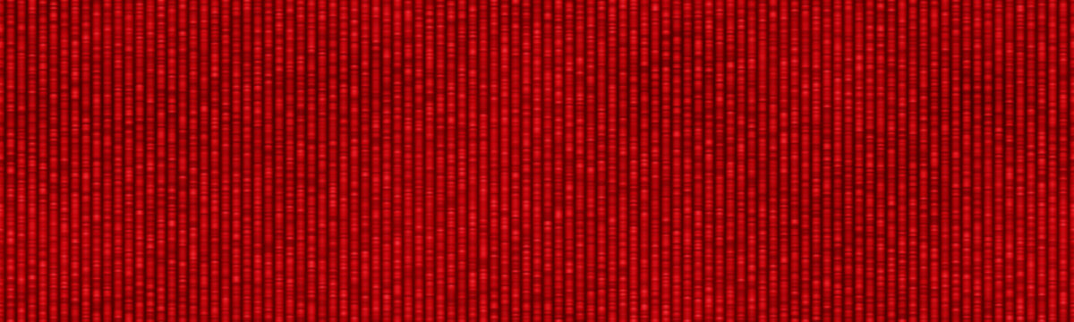 Bright red seamless soft corduroy pattern. Velor vector texture. Abstract ribbed background.