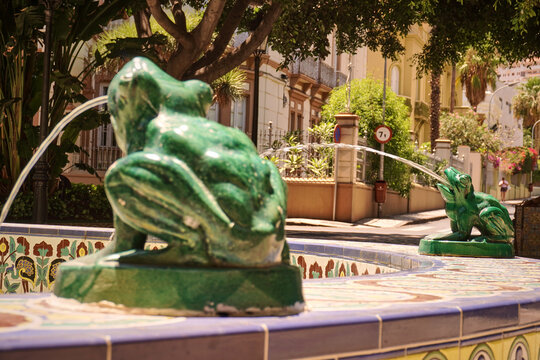 Fuente de sapos en la plaza de 25 de julio santa cruz de tenerife