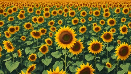 field of sunflowers