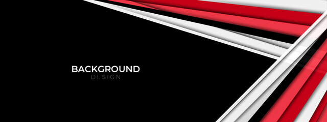 Abstract red background. Modern line stripes abstract presentation background. Trendy paper cut background.