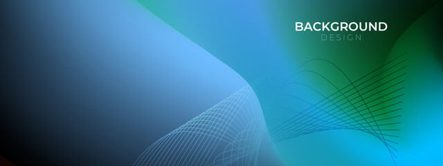 Abstract defocused colors. Blue green color gradient fluidity background design