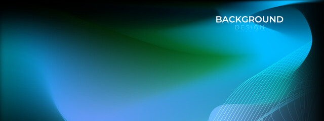 Fototapeta premium Abstract defocused colors. Blue green color gradient fluidity background design
