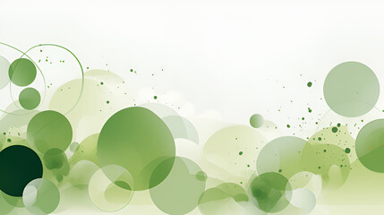 green abstract background | generative ai