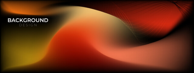 Soft and blurred brown orange abstract gradient background