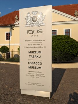 KUTNA HORA, CZECH REPUBLIC - September 24, 2023: Philip Morris tobacco museum and IQOS store in Kutna Hora. Philip Morris CR is the subsidiary of Philip Morris International.European Union
